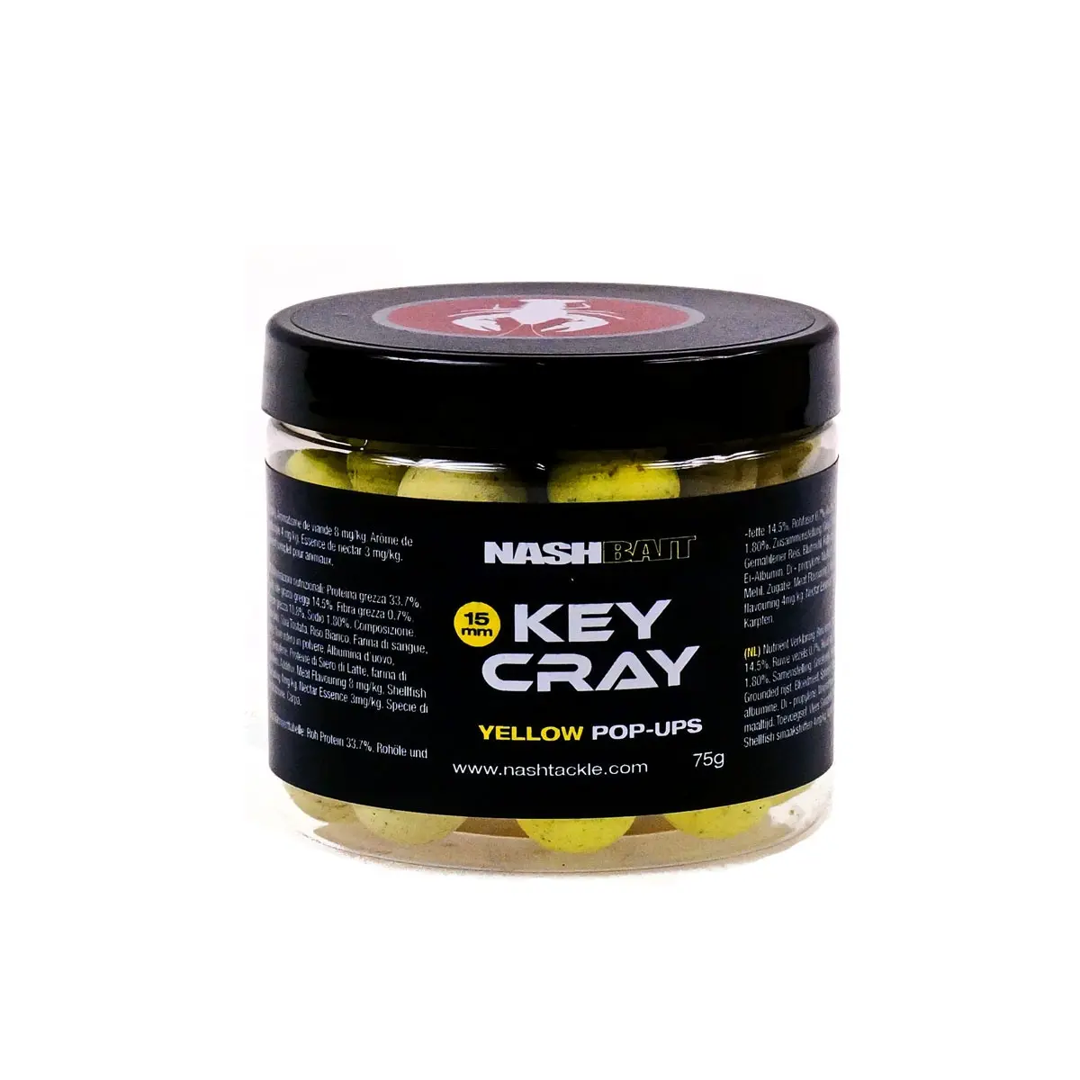 Nash Key Cray Pop Up Yellowrozmiar 15 mm / 75g - MPN: B9940 - EAN: 5055108899402