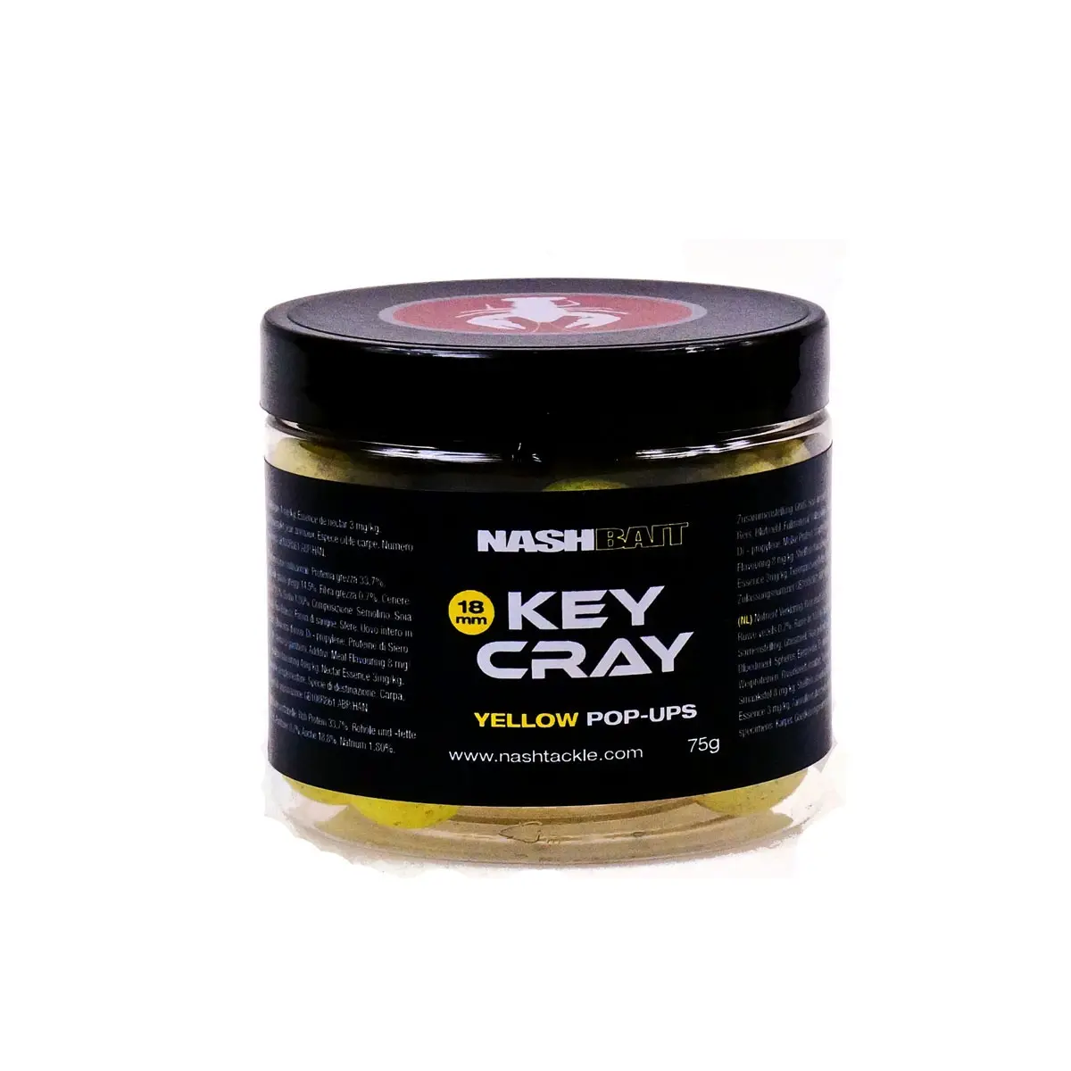 Nash Key Cray Pop Up Yellowrozmiar 18 mm / 75g - MPN: B9941 - EAN: 5055108899419