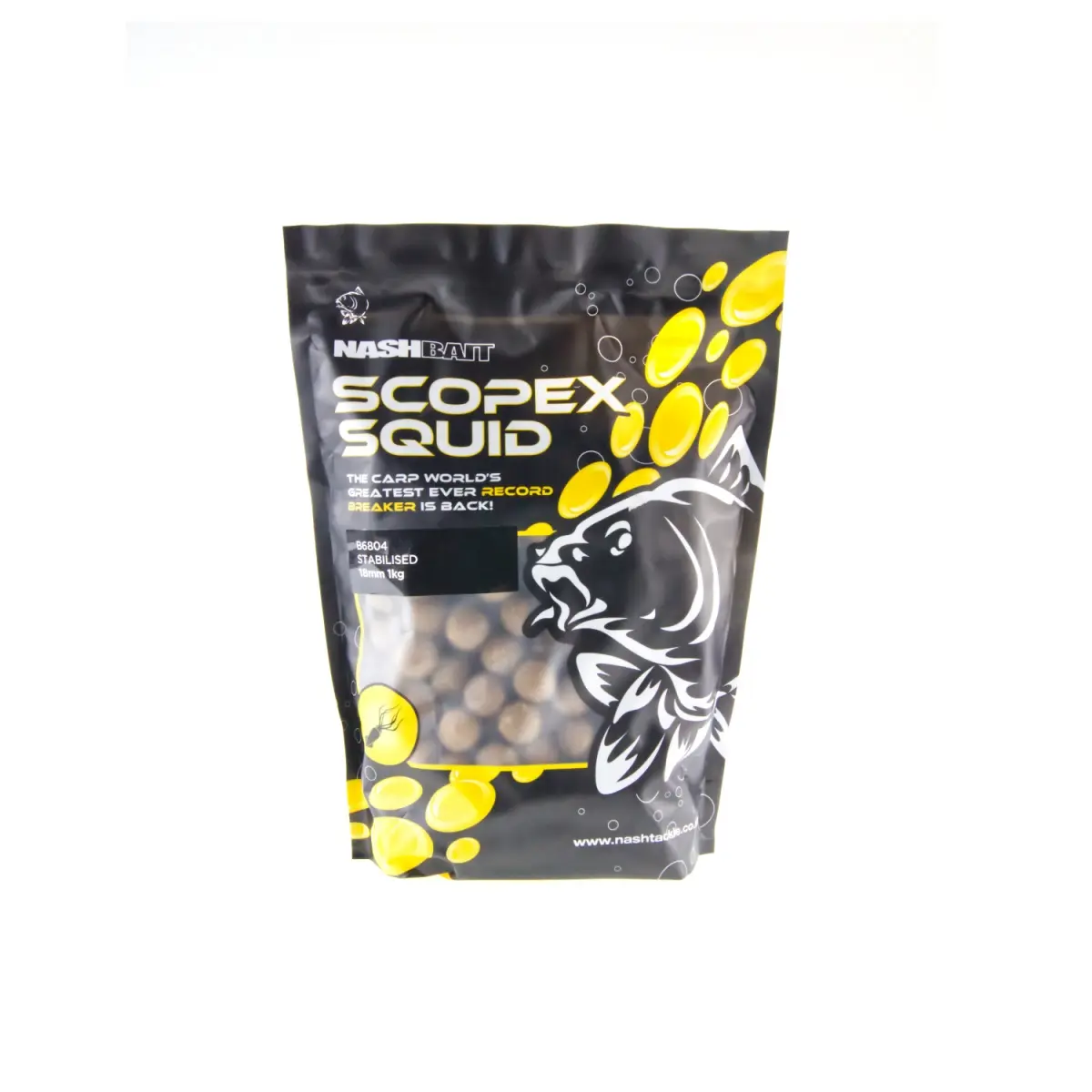 Nash Stabilised Boilies - Scopex Squid  15 mm / 1kgrozmiar 15 mm / 1kg - MPN: B6801 - EAN: 5055108868019