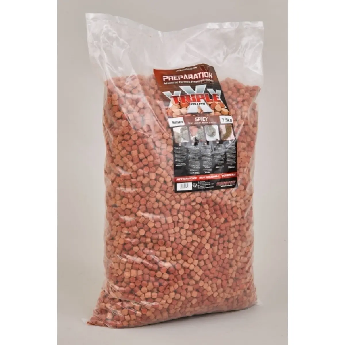 Starbaits Preparation X Triple X Pellets - SPICY 9 mmśrednica 9 mm - MPN: 25730 - EAN: 3297830257309
