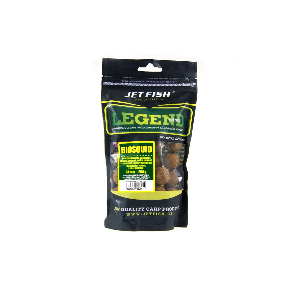 Jetfish Legend Boilie - Biosquid + A.C. Biosquidrozmiar 24mm / 250g - MPN: 000524 - EAN: 00005241