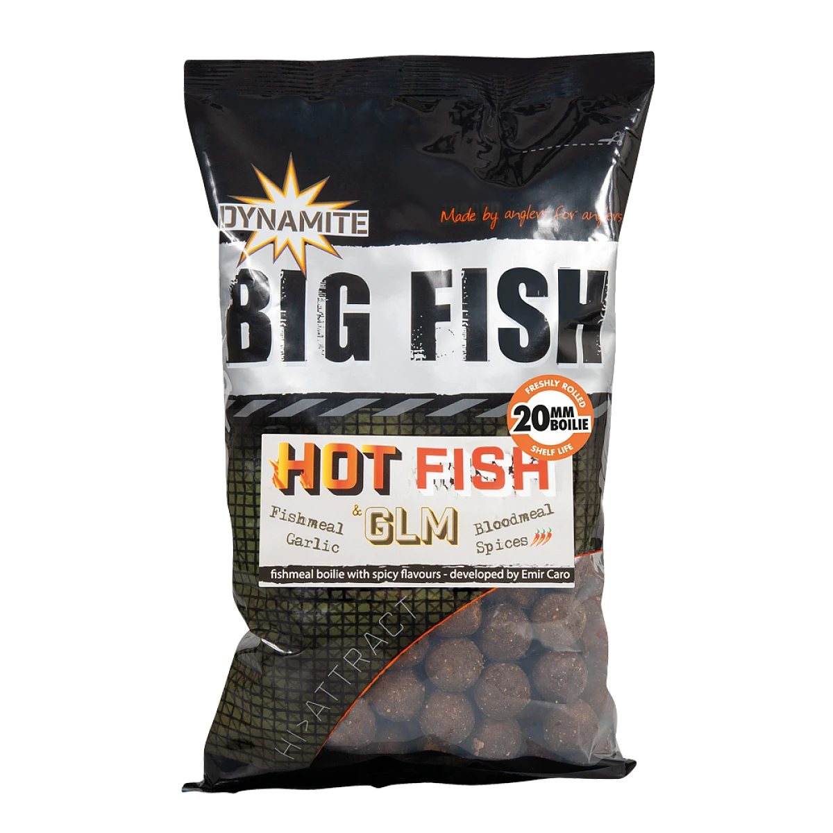 DynamiteBaits Boilies - Hot Fish & GLMrozmiar 20 mm / 1kg - MPN: DY1009 - EAN: 5031745217854