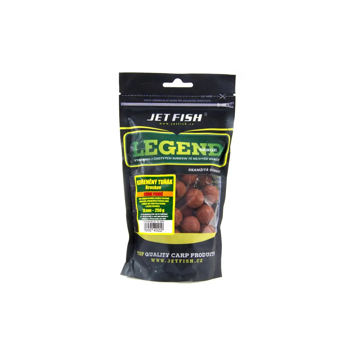 Jetfish Legend Boilies Spicy Tuna / Peach  - Extra Twarderozmiar 20mm - MPN: 000402 - EAN: 00004022