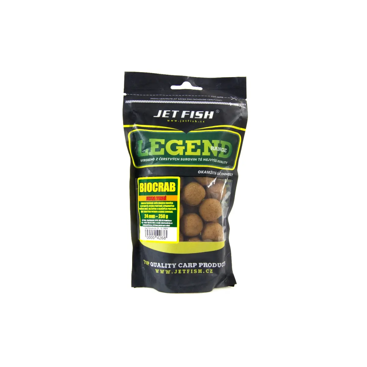 Jetfish Legend Boilies Biocrab   - Extra Twarderozmiar 24mm - MPN: 000426 - EAN: 00004268