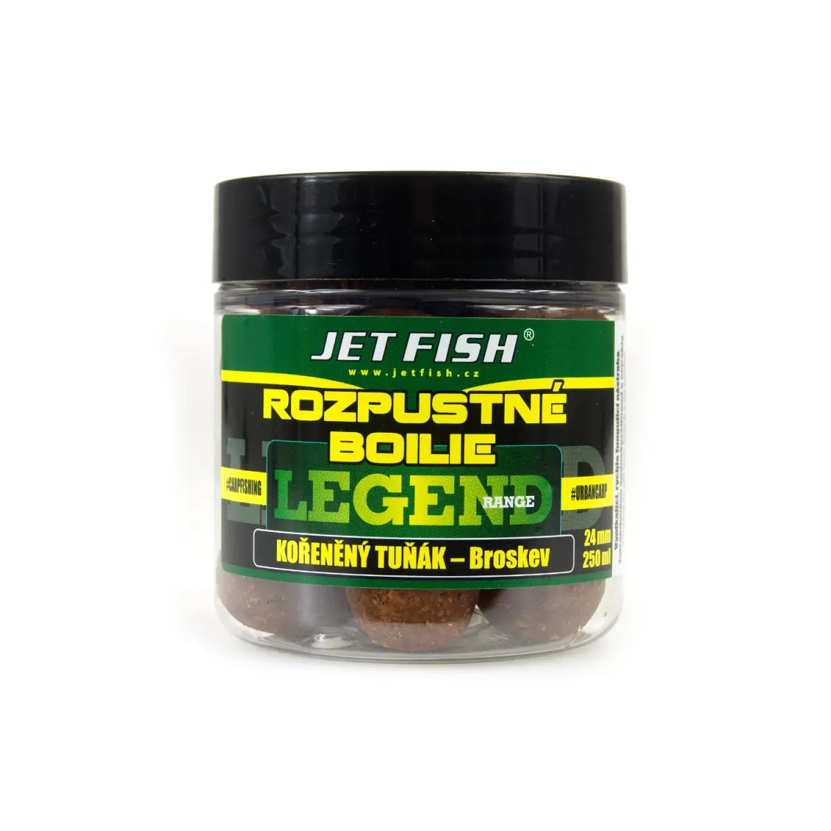 Jetfish Legend Soluble Boilies Spicy Tuna / Peachrozmiar 24mm - MPN:  000122 - EAN: 00001229