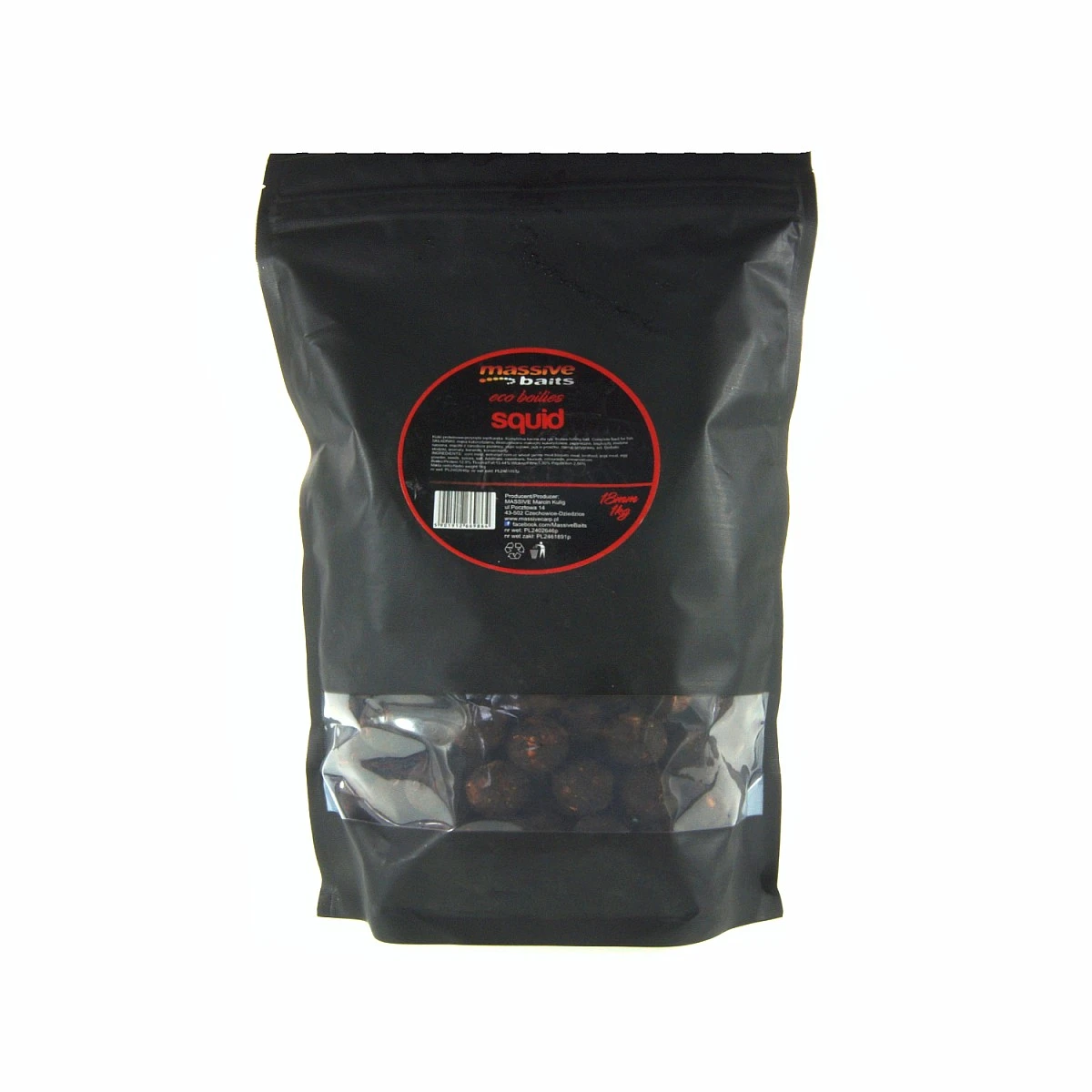 MassiveBaits Eco Boilies - Squidopakowanie 18 mm / 1 kg - MPN: ECO14.1 - EAN: 5901912669864