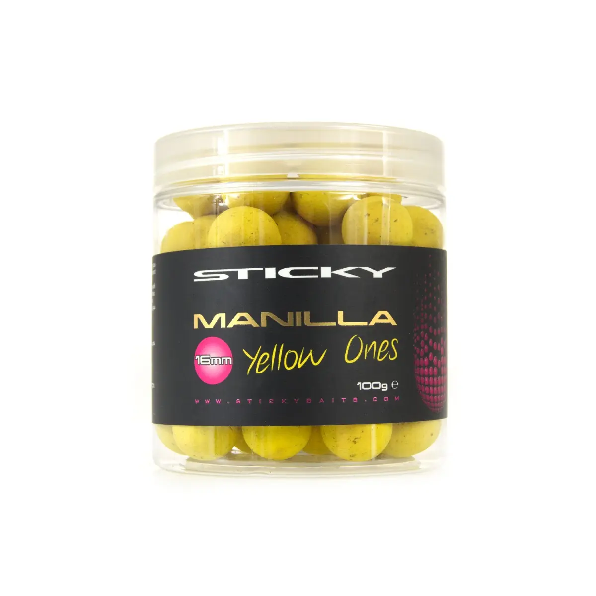 StickyBaits Yellow Ones Pop Ups - Manilla 16 mmrozmiar 16 mm - MPN: MPY16 - EAN: 5060333111878