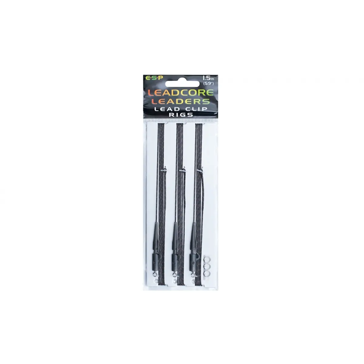 ESP Leadcore Leader Lead Clip 1,5m 3szt. Choddy Silt (ciemnoszary)kolor Choddy Silt (ciemnoszary) - MPN: ETLLLC015CS - EAN: 5055394205291