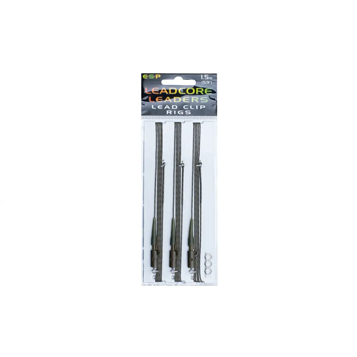 ESP Leadcore Leader Lead Clip 1,5m 3szt. Weedy Green (zielony)kolor Weedy Green (zielony) - MPN: ETLLLC015WG - EAN: 5055394205314