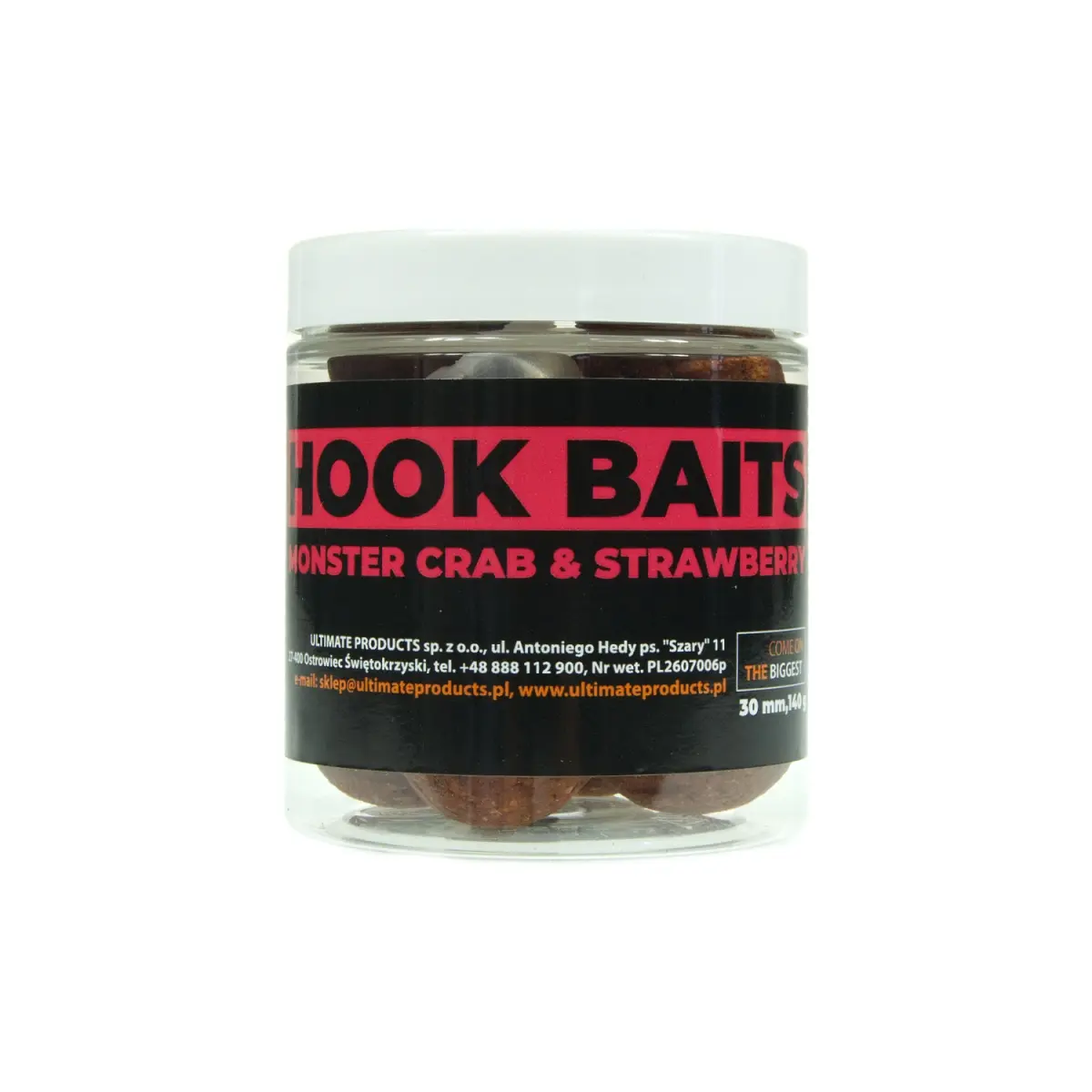 UltimateProducts Hookbaits - Monster Crab & Strawberryrozmiar 30 mm - EAN: 5903855433168
