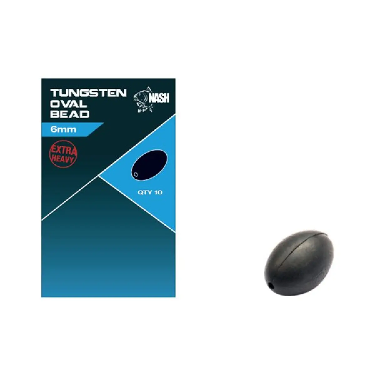 Nash Tungsten Oval Bead 6 mmrozmiar 6 mm - MPN: T8710 - EAN: 5055108987109