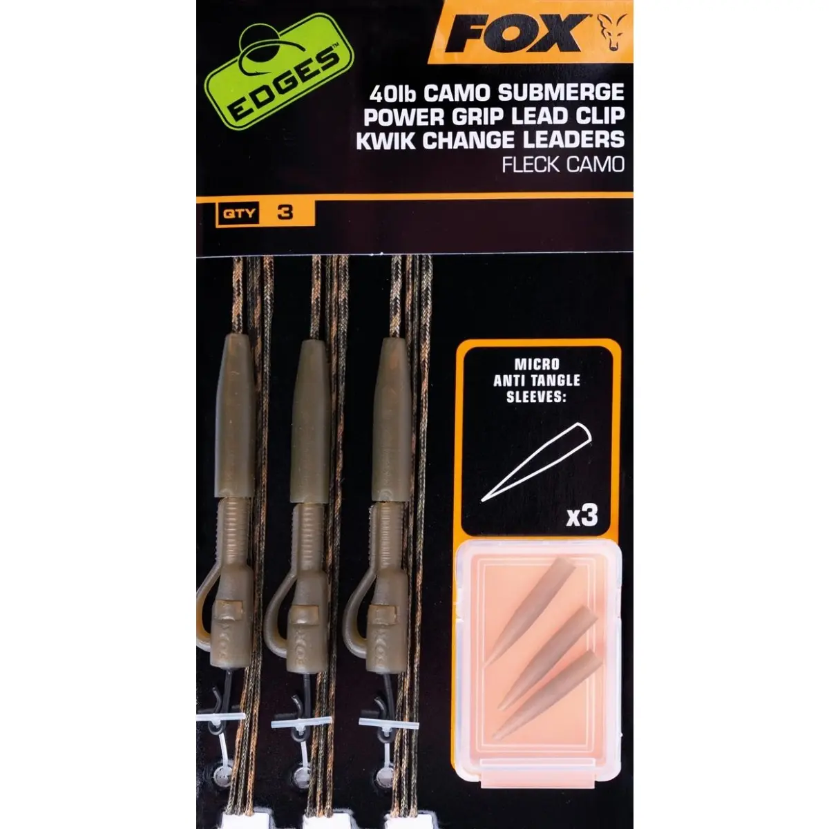 Fox Submerge Camo Power Grip Lead Clip Kwik Change Kitwersja 30lb - MPN: CAC713 - EAN: 5056212110216