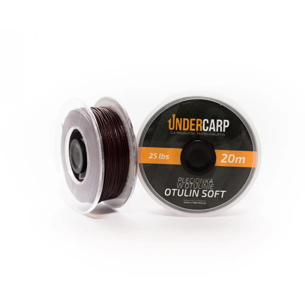 UnderCarp Otulin Soft - Plecionka przyponowa w otulinierodzaj brązowy / 25lb - MPN: UC88 - EAN: 5902721601731
