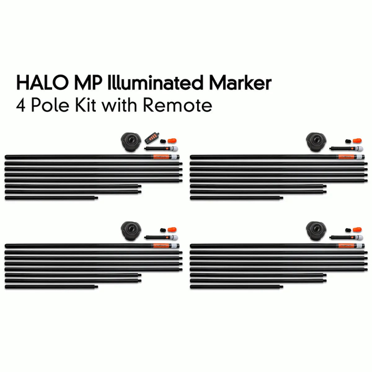Fox Halo Iluminated Marker Pole Kitwersja 4 sztuki z pilotem - MPN: CEI183 - EAN: CEI183