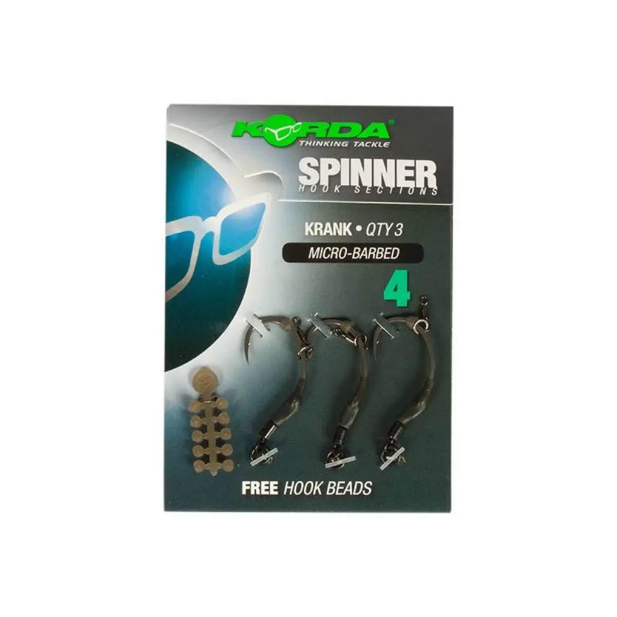 Korda Spinner Hook Sections Krankrozmiar 4 - MPN: KCR126 - EAN: 5060461128205