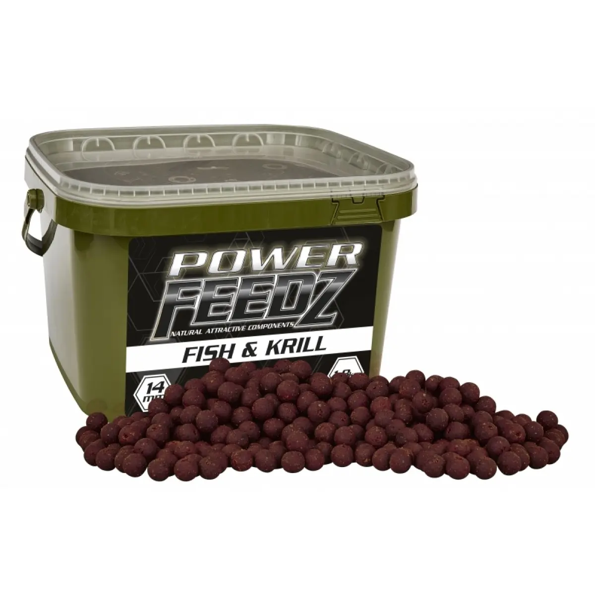 Starbaits Power Feedz Boilies - Fish and Krill 20 mm / 1.8kgrozmiar 20 mm / 1.8kg - MPN: 63922 - EAN: 3297830639228