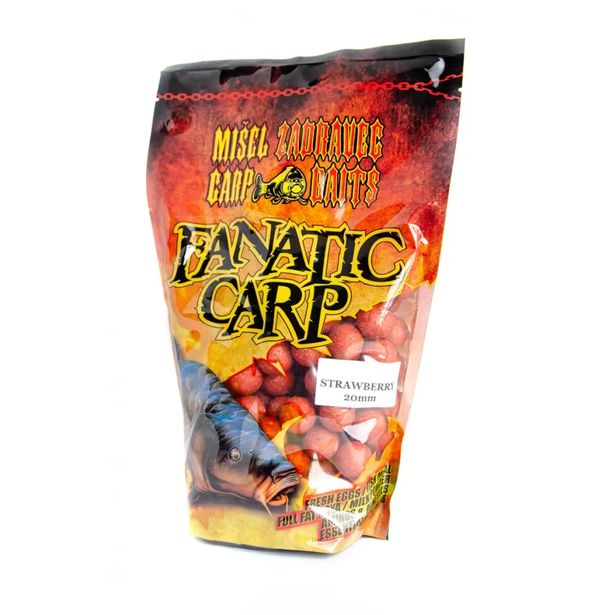 Misel Zadravec Fanatic Carp Boilies Strawberry 20mm /800grozmiar 20mm /800g - MPN: 0020016 - EAN: 200000054243
