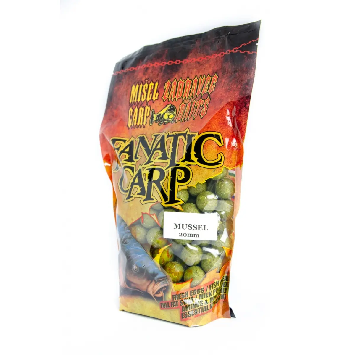 Misel Zadravec Fanatic Carp Boilies Mussel 20mm /800grozmiar 20mm /800g - MPN: 0020014 - EAN: 200000054281