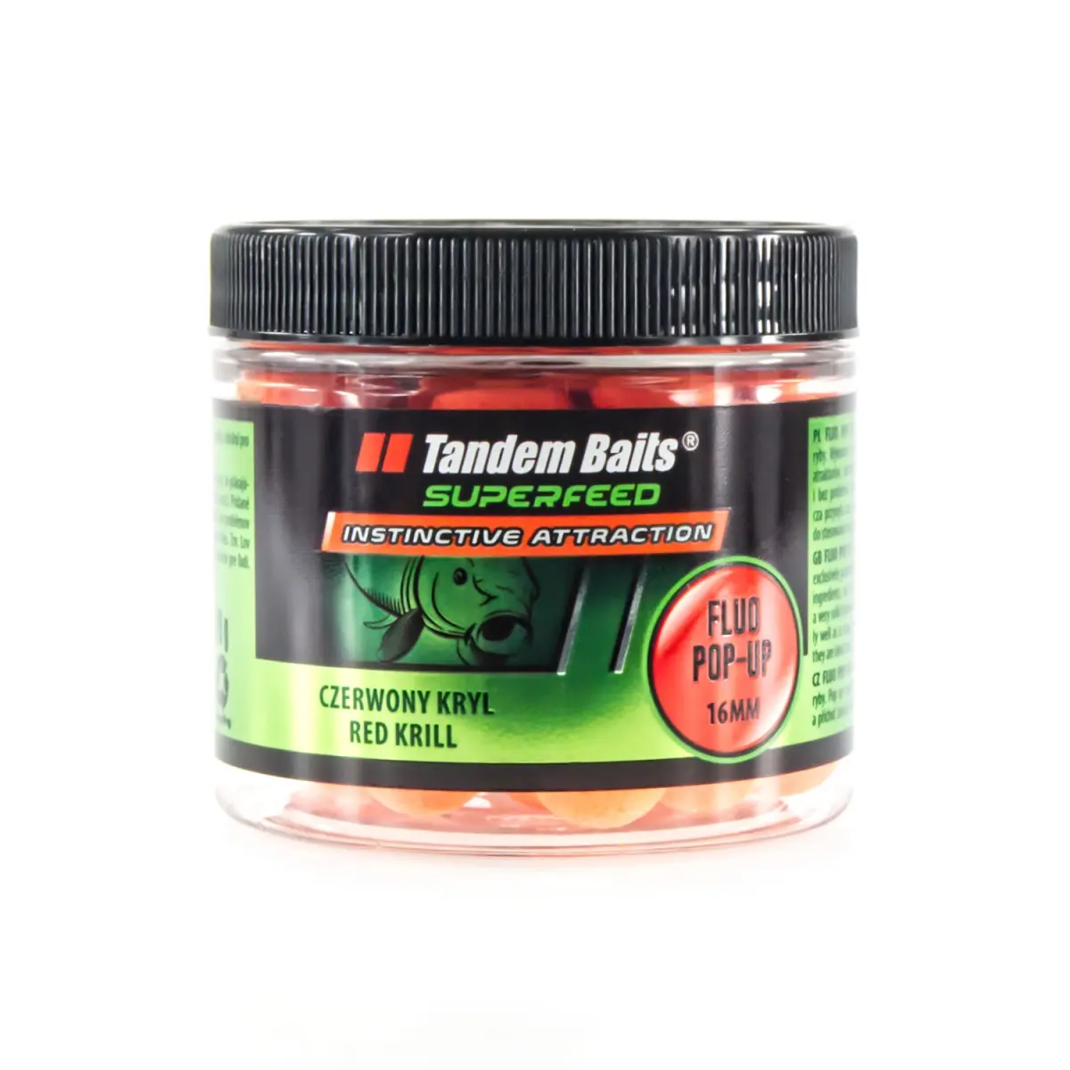 TandemBaits SuperFeed Fluo Pop-Up  - Czerwony Krylrozmiar 16mm / 70g - MPN: 25122 - EAN: 5907666688199