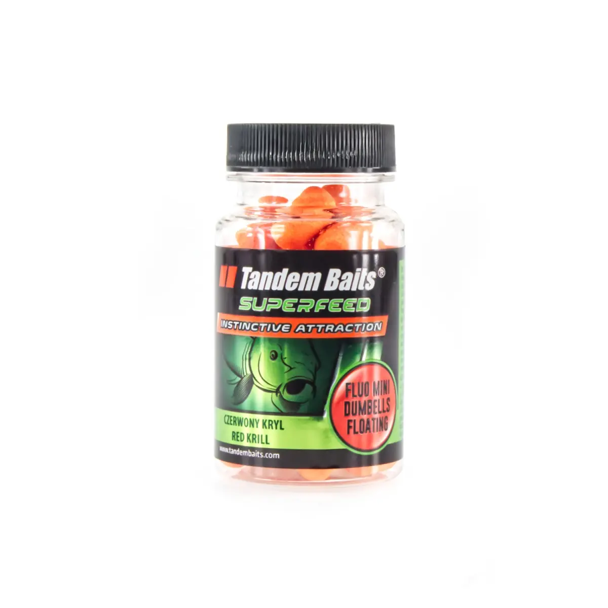 TandemBaits SuperFeed Fluo Mini Dumbells Floating  - Czerwony Krylrozmiar mini dumbells / 30g - MPN: 097 - EAN: 5907666688298