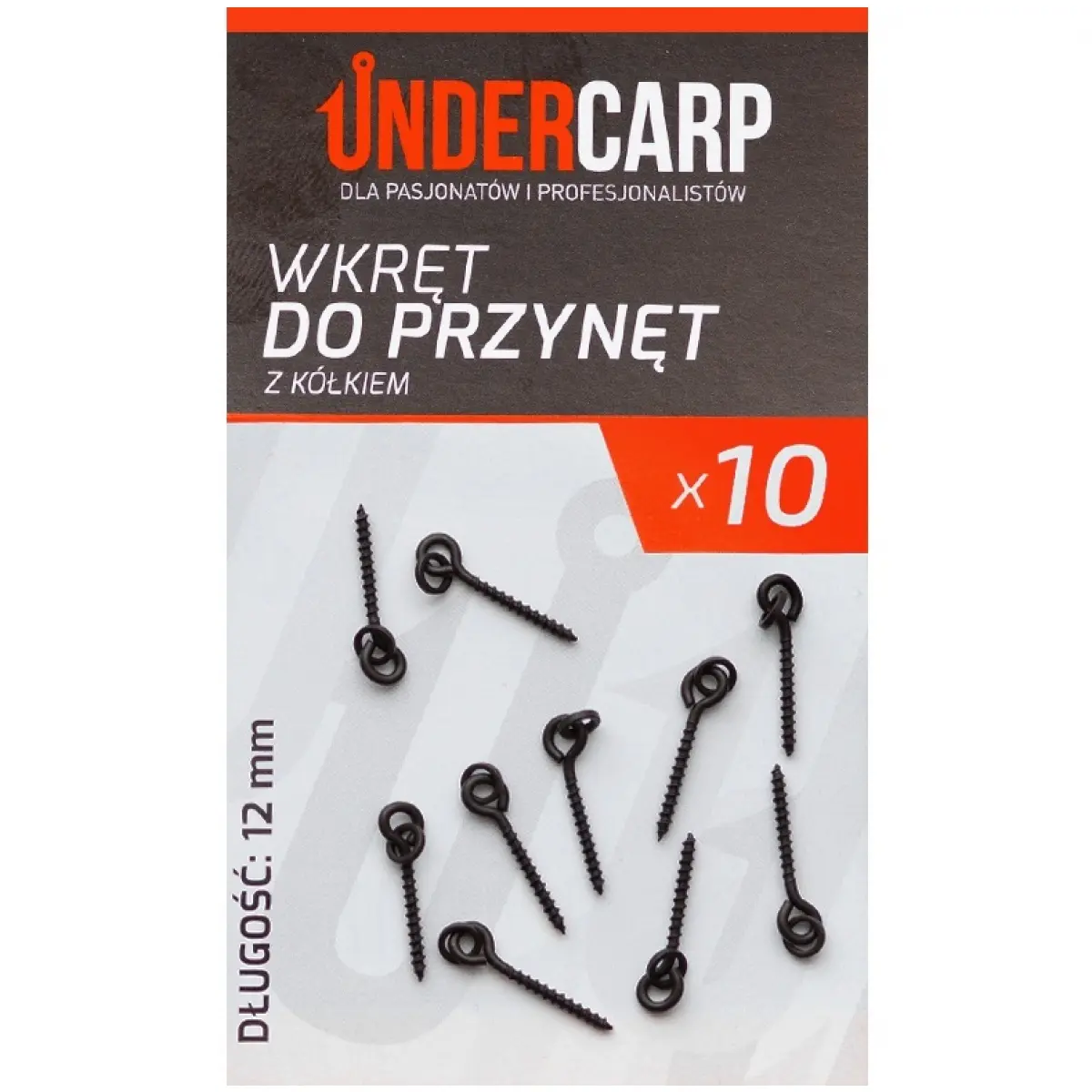 UnderCarp - Wkręt Do Przynęt z Kółkiemrozmiar 12mm - MPN: UC437 - EAN: 5902721605302