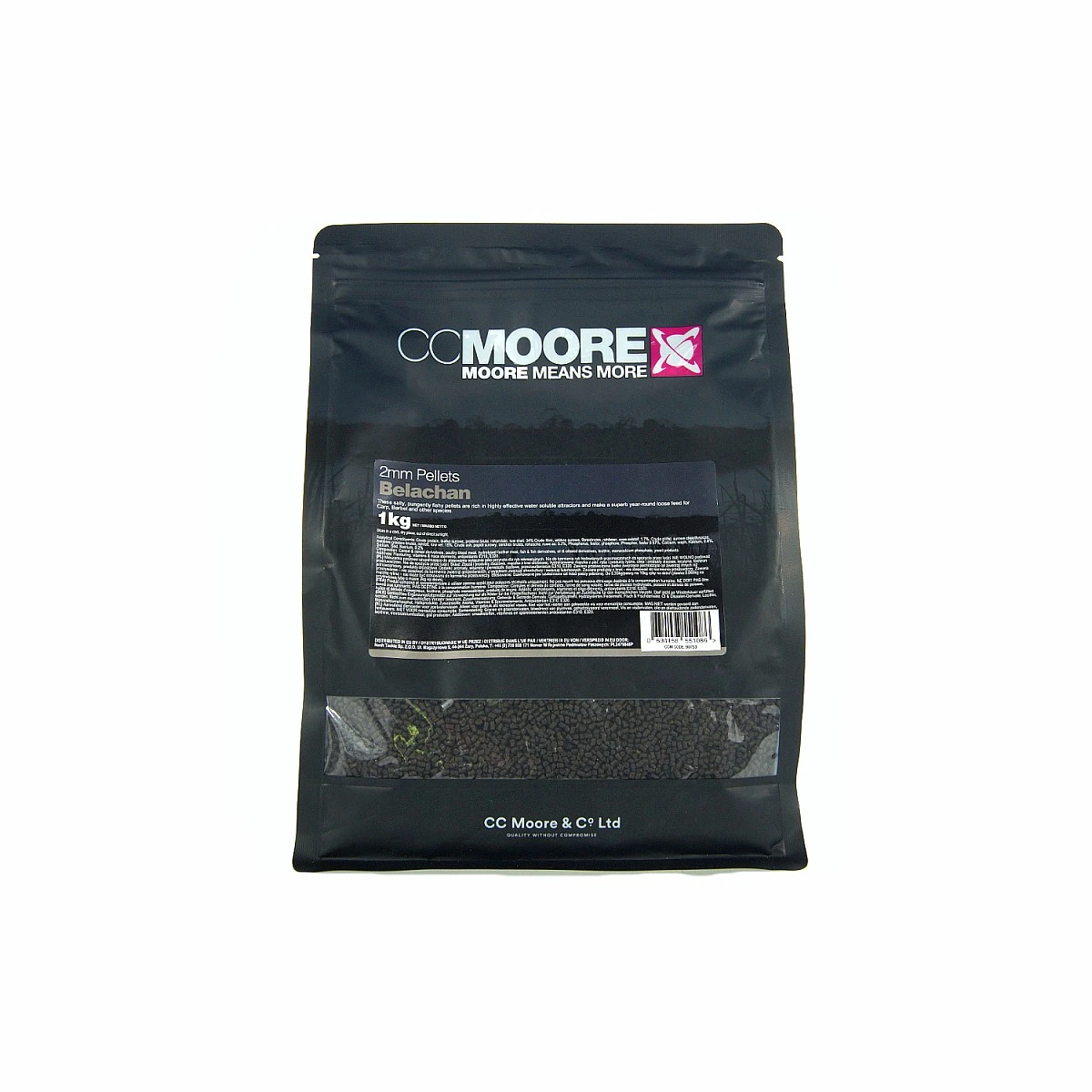 CcMoore Pellets - Belachanopakowanie 2 mm / 1 kg - MPN: 90753 - EAN: 634158551086