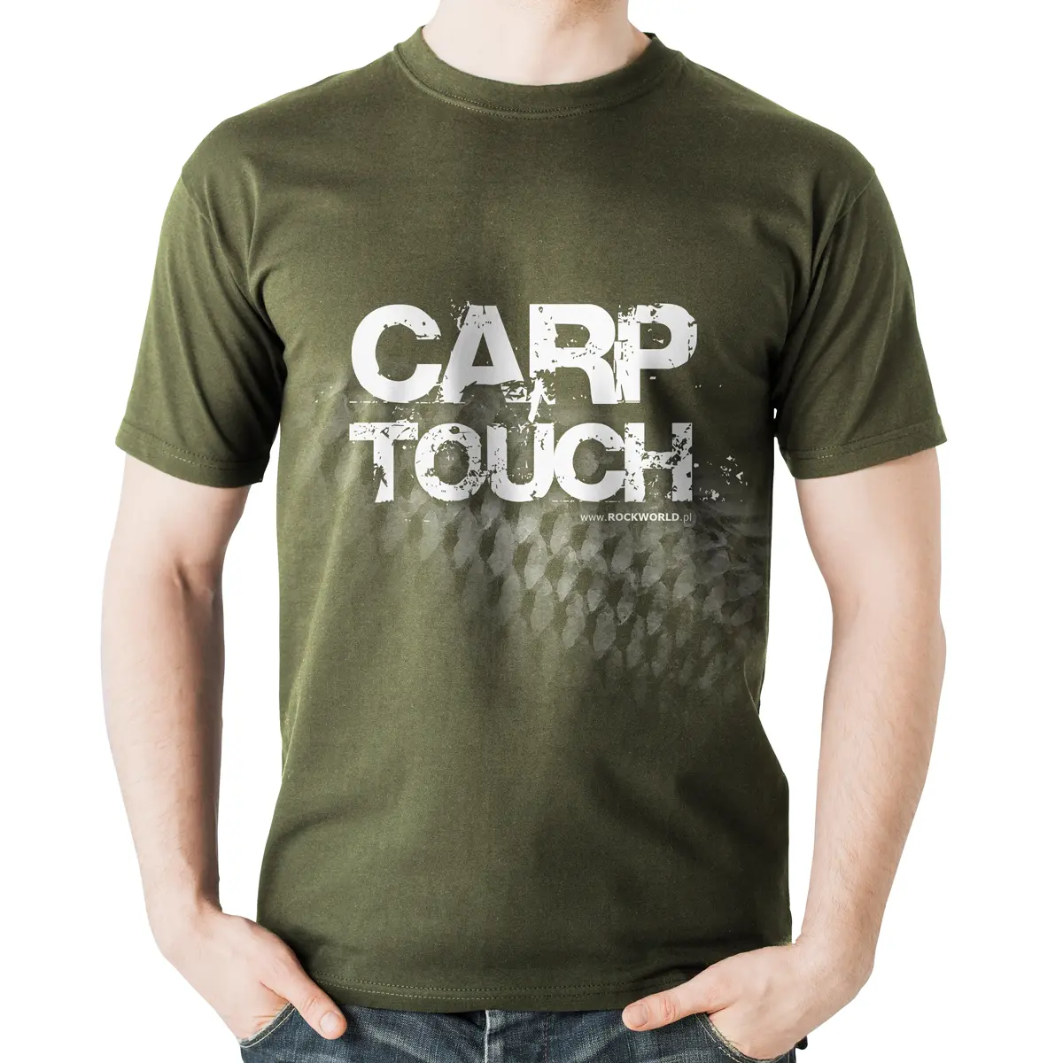 Rockworld Carp Touch - koszulka męska oliwkowa XLrozmiar XL - EAN: 200000057213