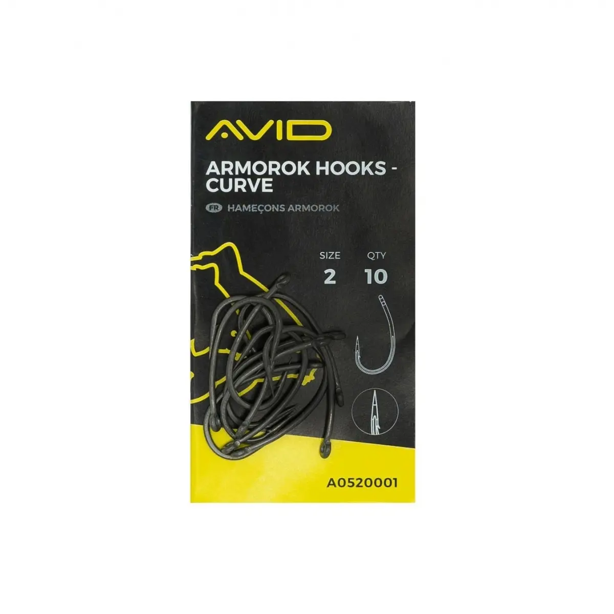 Avid Carp Armorok Curve Barbed Hooks  4rozmiar 4 - MPN: A0520002 - EAN: 5055977494104