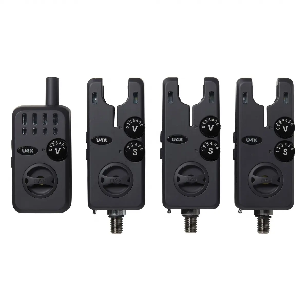 DAM U4X Bite Alarm Set  3+1 (Green/Red/Yellow)) - MPN: SVS60023 - EAN: 5706301600233
