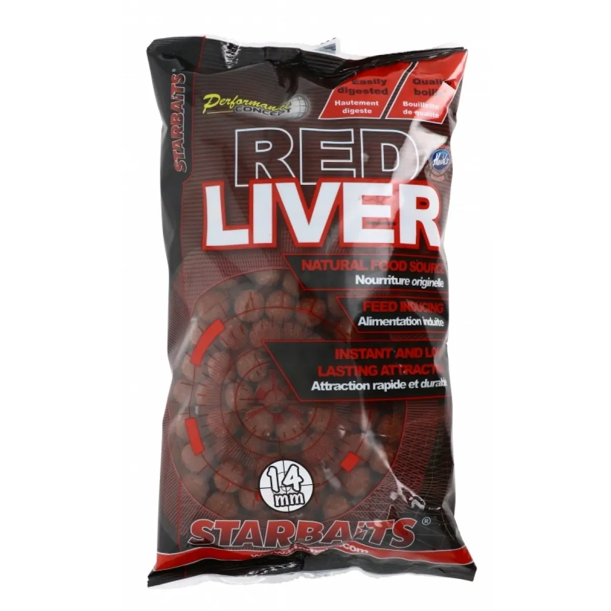 Starbaits Performance Boilies - Red Liverrozmiar 14 mm / 1kg - MPN: 79254 - EAN: 3297830792541