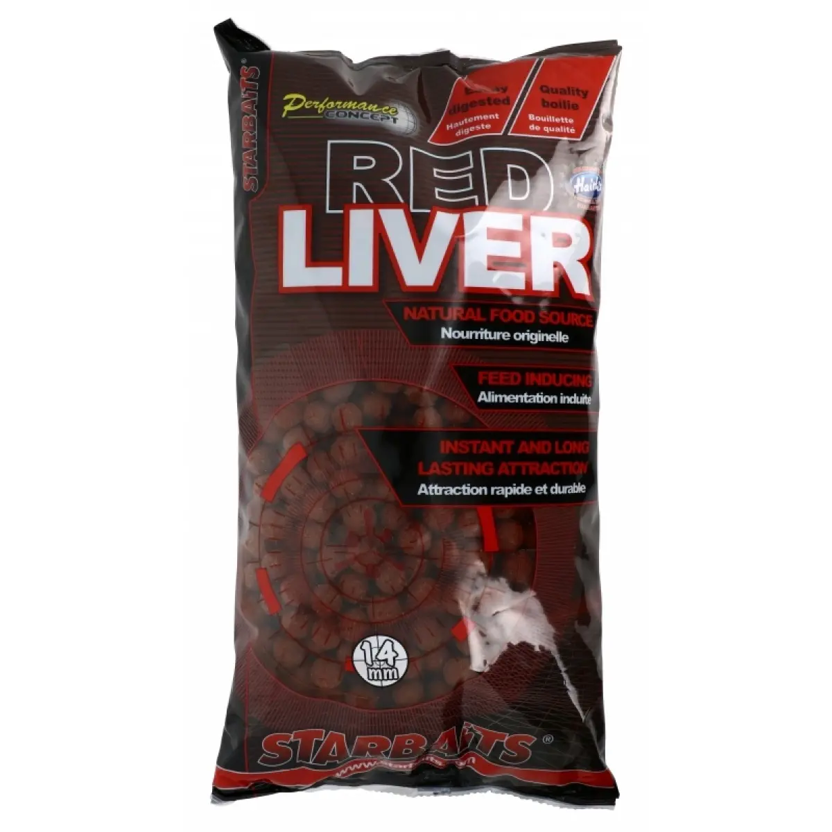Starbaits Performance Boilies - Red Liverrozmiar 14 mm / 2,5kg - MPN: 79255 - EAN: 3297830792558