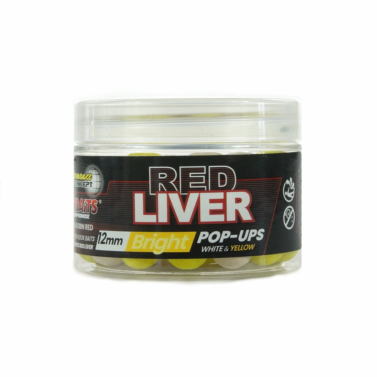 Starbaits Performance Fluo Pop Ups - Red Liverrozmiar 12mm/50g - MPN: 82417 - EAN: 3297830824174