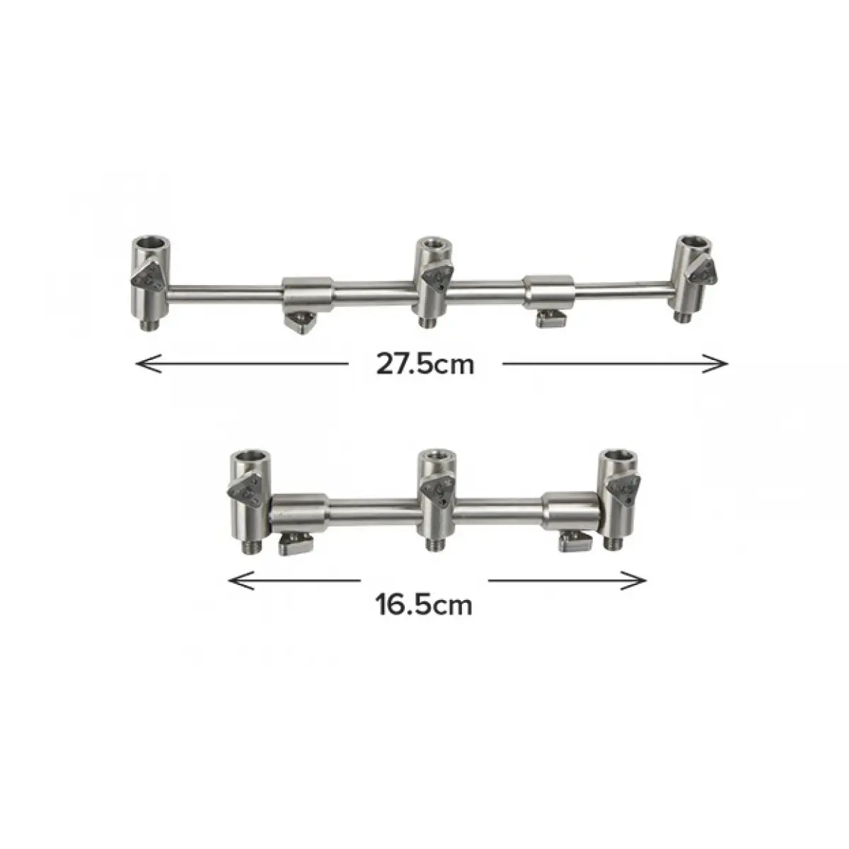 Carp Spirit INOX 300 Adjustable 3 Rod Buzz Bar  na 2/3 wędki (16.5-27.5cm)wersja na 2/3 wędki (16.5-27.5cm) - MPN: ACS370051 - EAN: 3422993046969