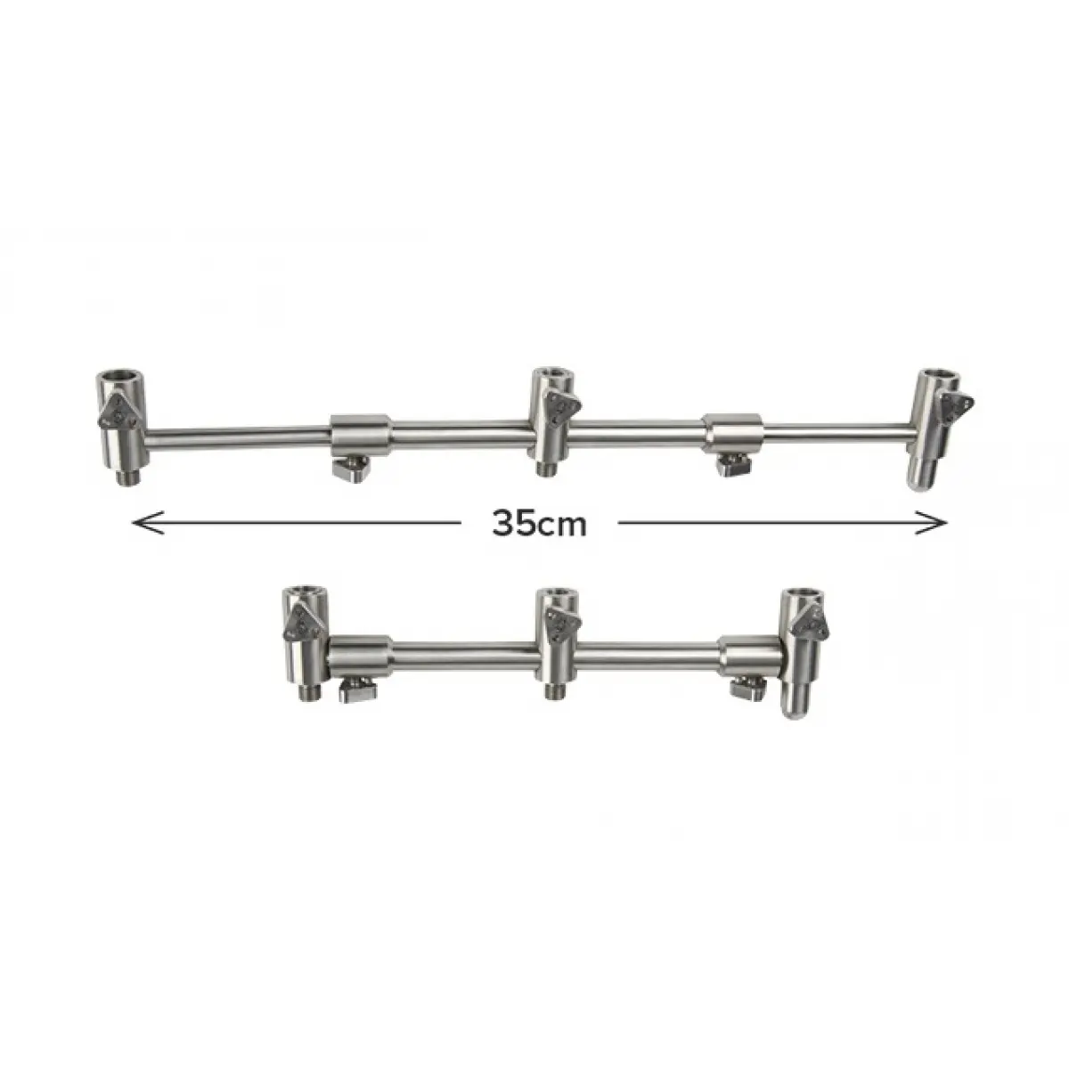 Carp Spirit INOX 300 Adjustable 3 Rod Buzz Bar  na 2/3 wędki (20.2-35cm)wersja na 2/3 wędki (20.2-35cm) - MPN: ACS370034 - EAN: 3422993044057
