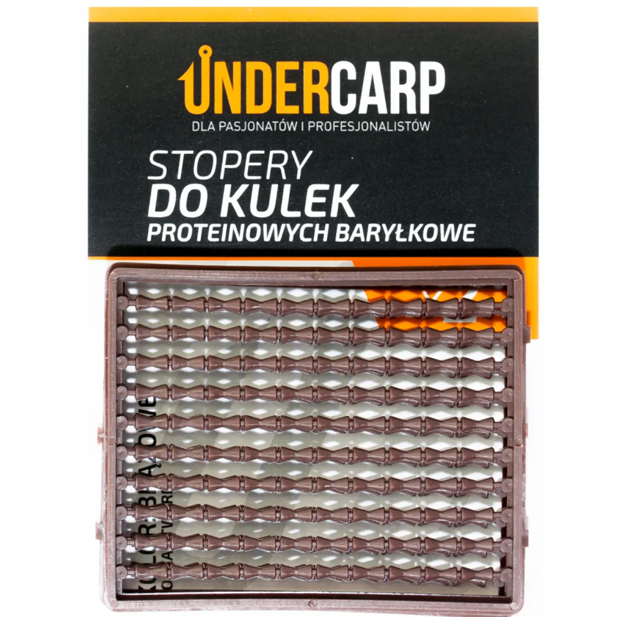 UnderCarp - Stopery do kulek proteinowych baryłkowe twardekolor brązowy - MPN: UC184 - EAN: 5902721601816