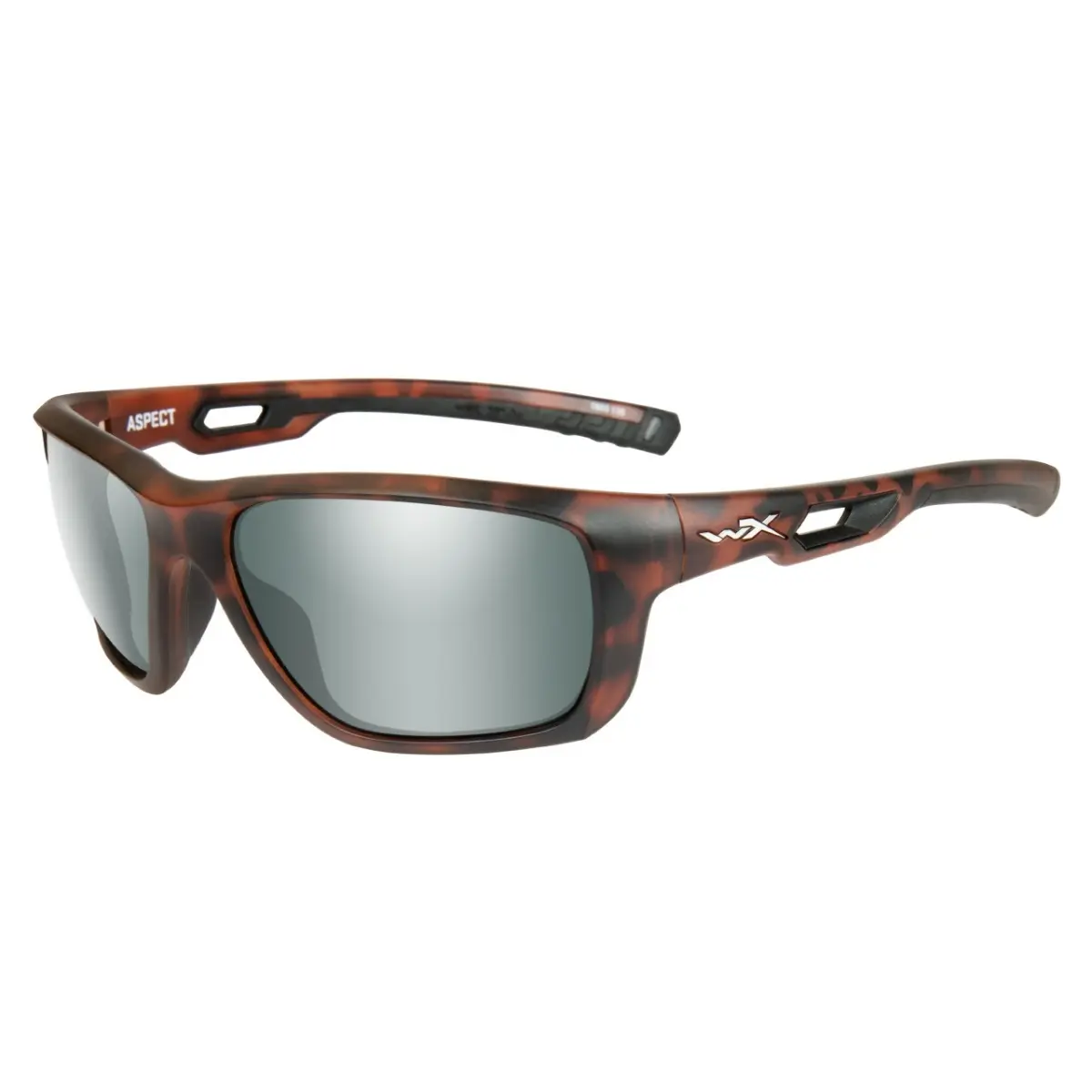 WileyX ASPECT Polarized Platinum Flash Smoke Green Lens Matte Demi Framekolor Polarized Platinum Flash Smoke Green - MPN: ACASP06 - EAN: 712316005418