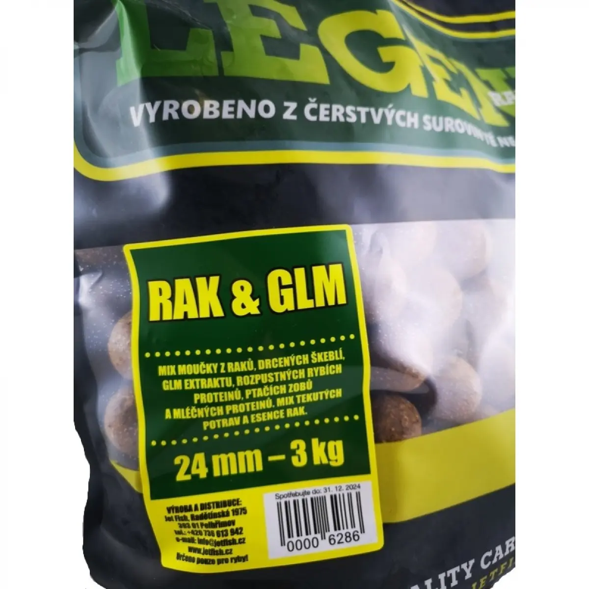 Jetfish Legend Boilie - Crayfish + GLMrozmiar 24mm / 3kg - MPN: 000628 - EAN: 00006286