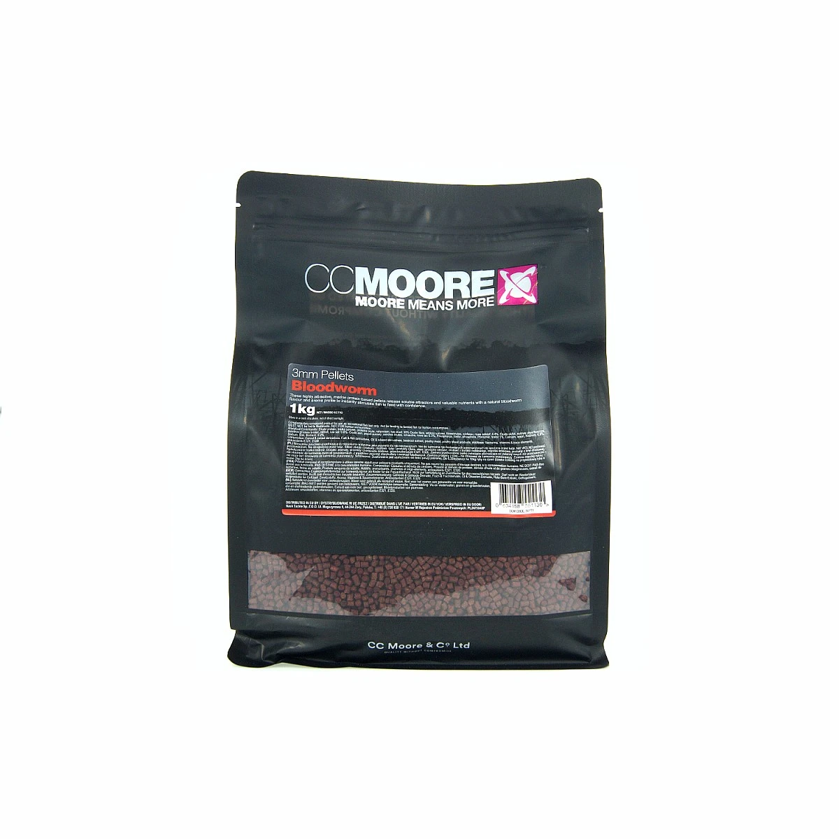 CcMoore Pellets - Bloodwormrodzaj 3 mm / 1 kg - MPN: 90771 - EAN: 634158551130