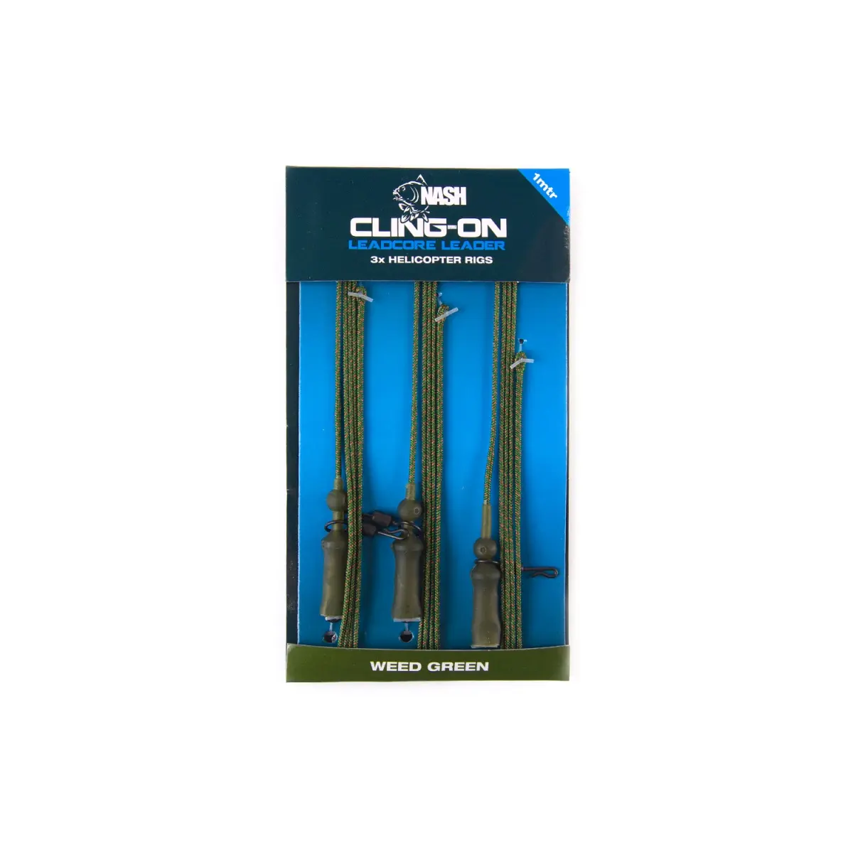 Nash Cling-On Leadcore Helicopter Leaderskolor Weed (roślinność) - MPN: T8166 - EAN: 5055108981664