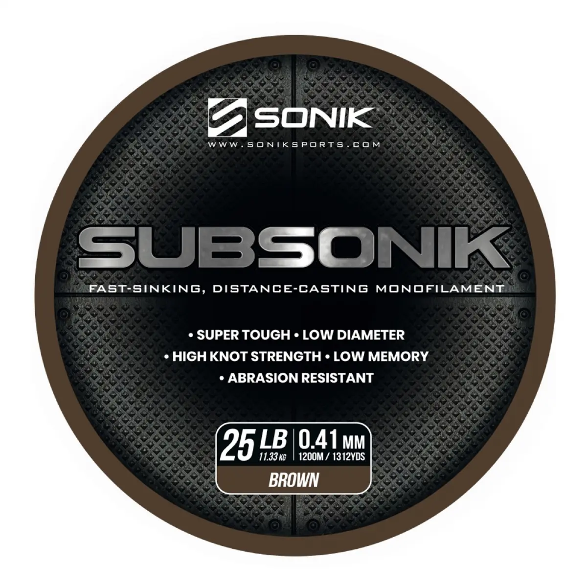 Sonik Subsonik Mono Line Brownrodzaj 0.41mm/1200m - MPN: RC0015 - EAN: 5055279521447