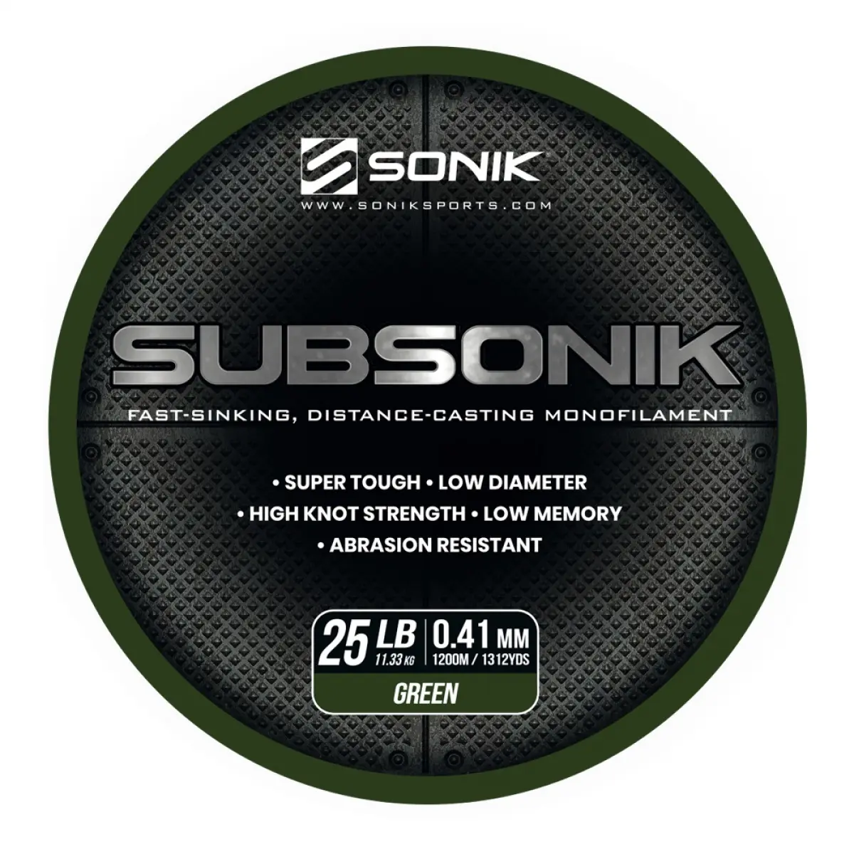 Sonik Subsonik Mono Line Green rodzaj 0.41mm/1200m - MPN: RC0005 - EAN: 5055279521348