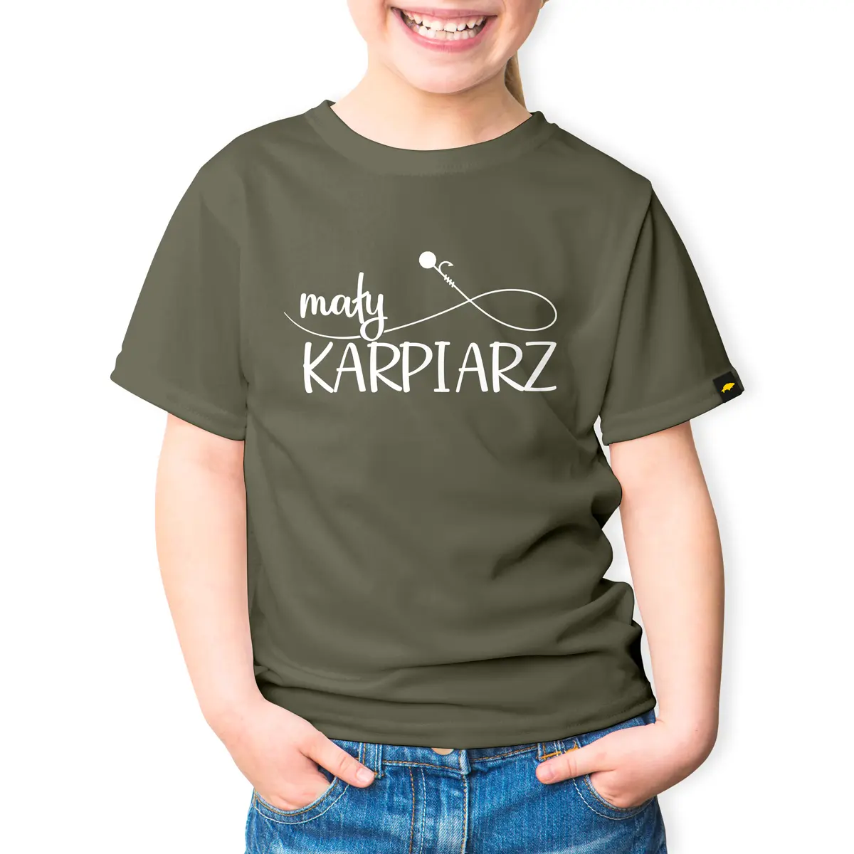 Rockworld Mały Karpiarz - Koszulka Dziecięca Khaki 142/152rozmiar 142/152 - EAN: 200000061289