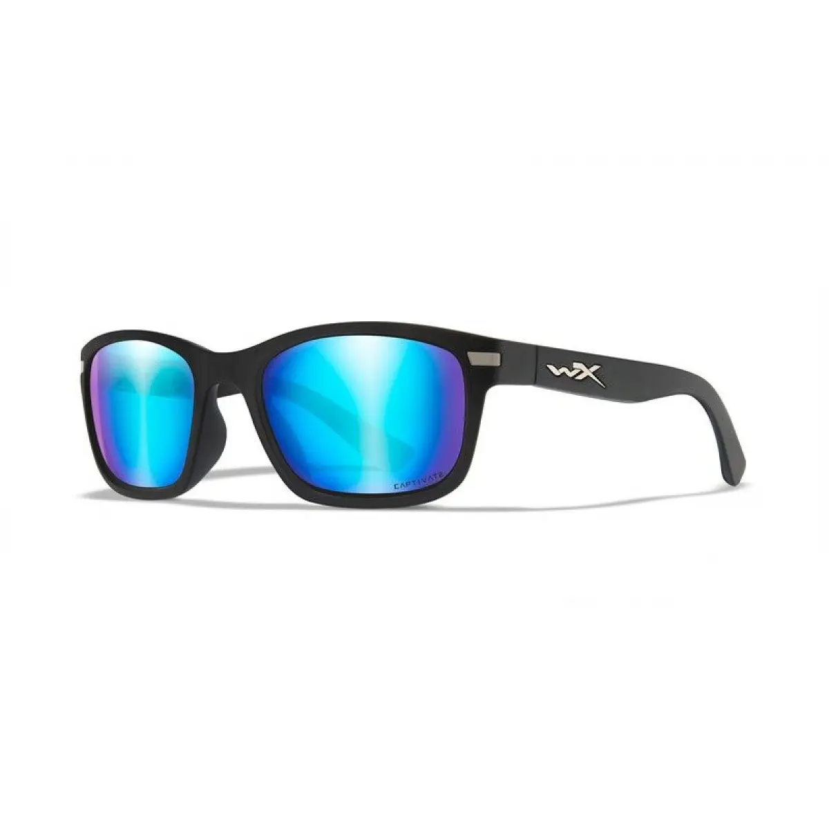 WileyX HELIX Captivate Polarized Blue Mirror Smoke Grey Matte Black Framekolor Captivate Polarized Blue Mirror Smoke Grey - MPN: AC6HLX09 - EAN: 712316005906