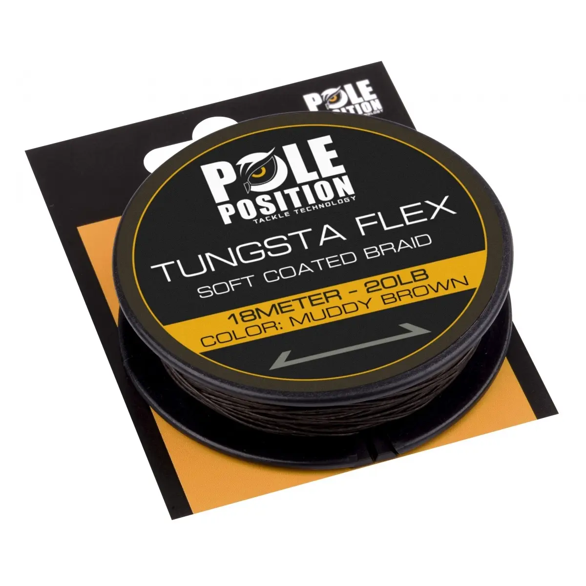 Strategy Pole Position Tungstaflex Soft Coated Braidmodel 20lb / Muddy Brown (brąz) - MPN: 5800-812 - EAN: 8716851404851