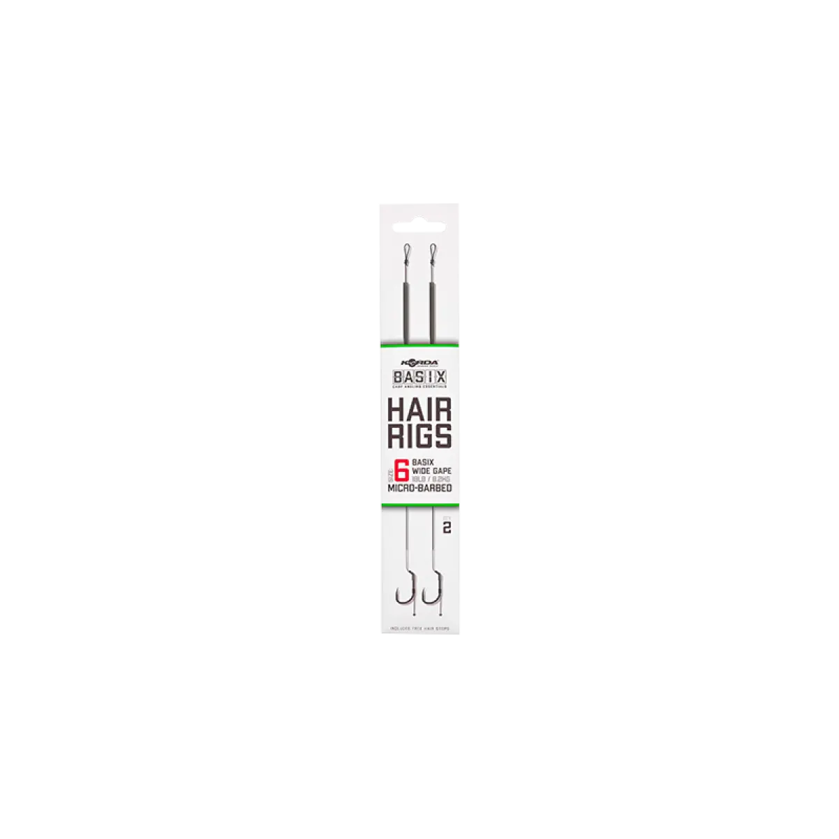 Korda Basix Hair Rig Wide Gaperozmiar 6 - MPN: KBX015 - EAN: 5060660633760