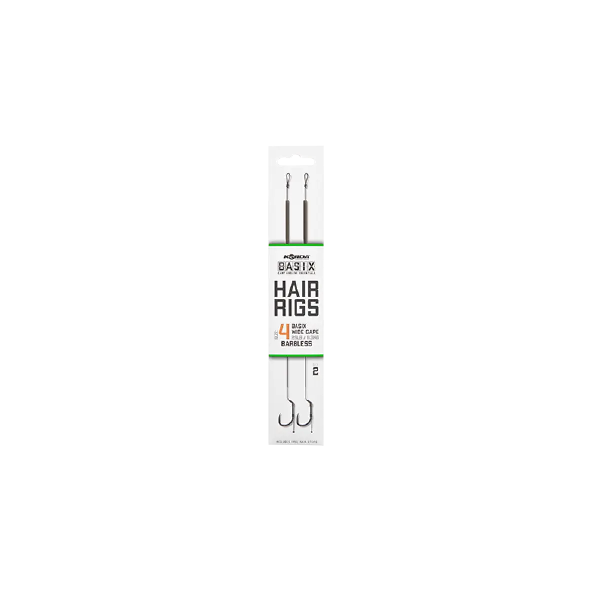 Korda Basix Hair Rig Wide Gape Barblessrozmiar 4 - MPN: KBX017 - EAN: 5060660633807