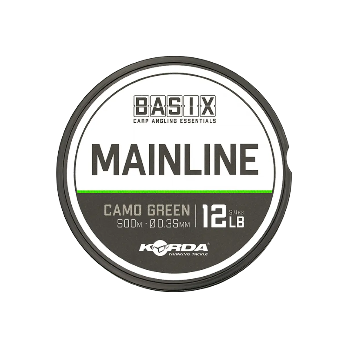 Korda Basix Mainlinerodzaj 0.35mm(12lb) / 500m - MPN: KBX008 - EAN: 5060660633623