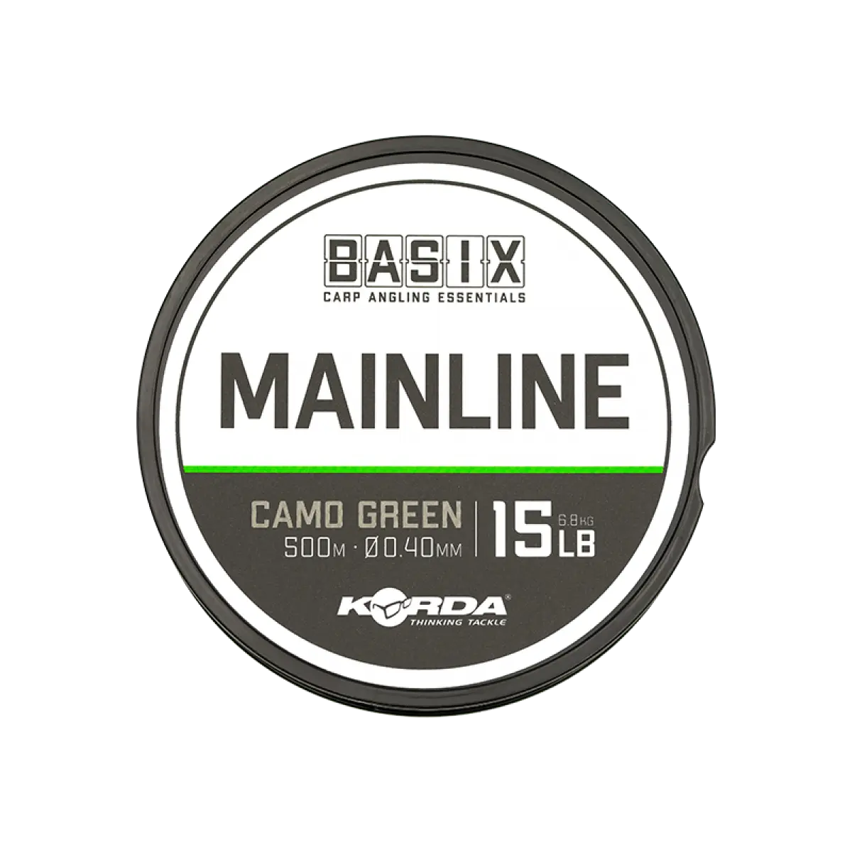 Korda Basix Mainlinerodzaj 0.40mm(15lb) / 500m - MPN: KBX009 - EAN: 5060660633647