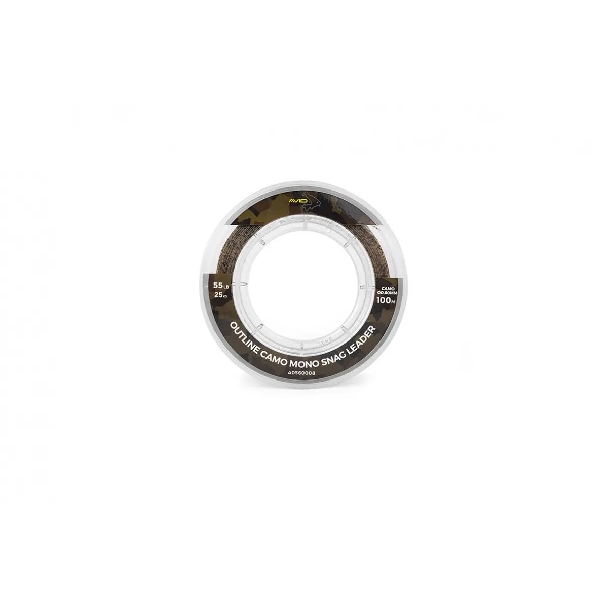 Avid Carp Outline Camo Mono Snagleaderśrednica 0.60mm (55lb/25kg) - MPN: A0560008 - EAN: 5056317703887