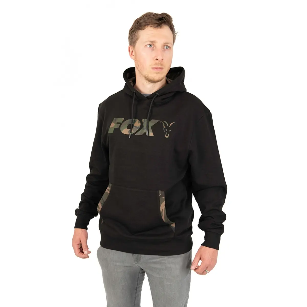 Fox Light Weight Black Camo Print Pullover Hoody  XXLrozmiar XXL - MPN: CFX132 - EAN: 5056212156252